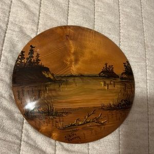 Myrtlewood painting of the Oregon coast wall art